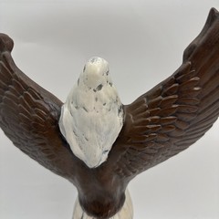 Ceramic Native American Eagle Dancer Statue, Hand Painted {GG}