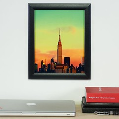 Craig Frames Contemporary 1″, Modern Black Picture Frame With Single White Mat