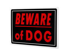 Beware of Dog Sign 10″x14″ – Heavy Duty Aluminum Warning Sign