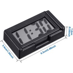 New 3 Pack Mini Digital Clock Small Adhesive Stick On Easy To Read Large Numbers