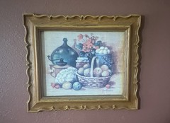 Vintage 1981 Homco Wall Art Ken Forrest «Fresh From The Farm» 13×11 In Farmhouse