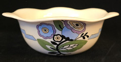 Lennox Belleek Antique bowl Hand Painted Roses Floral Motif 1937 signed