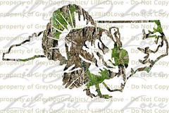Camouflage Camo North Carolina Turkey Hunter Hunting Vinyl Decal Sticker Gobbler