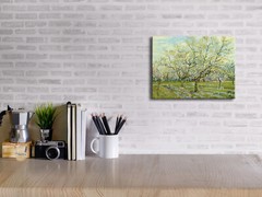 Canvas Print Van Gogh Painting Repro Wall Art Home Decor Green Trees Pic Framed
