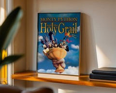 Monty Python and the Holy Grail (1975) Movie Poster Wall Art Print