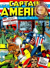 CAPTAIN AMERICA RETRO 1941 MARCH No.1 HITLER COMIC ART PRINT PREMIUM POSTER