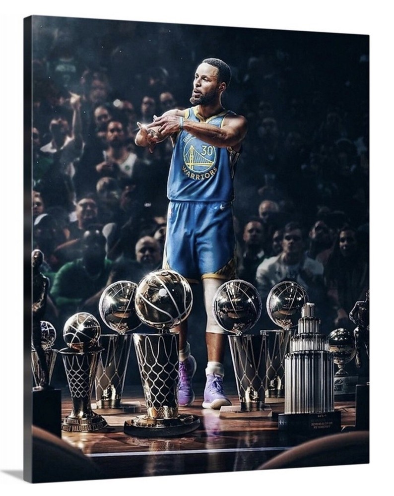 Steph Curry Canvas 16×20 Golden State Warriors MVP Champion GOAT 2022 Stephen