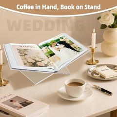 Clear Acrylic Book Stand – Lar 12.6 x 6.7 x 5 in Book Holder for