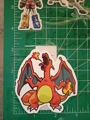 POKEMON STICKER XCHARIZARD 3X3 INCHES STICKER X VYNIL DIE CUT STICKER HIGH GLOSS