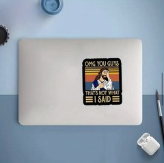 Jesus “OMG You Guys That’s Not What I Said» Retro Color 2” Vinyl Decal Sticker