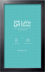14 X 22 Poster Frame Black, Display Pictures 14X22 without Mat,