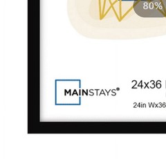 Mainstays Basic Black Poster Frame – 24×36, Tabletop/Wall Use, Photo Display