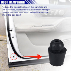 Car Door Bumper Shock Absorbers Rubber Slam Stoppers Door Side Protector Buffe