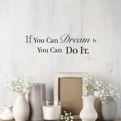 Wall Decal Dream it Do It Motivation Inspiration Interior Vinyl Decor gz454
