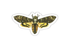 Death Head Moth Sticker Decal
