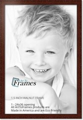 ArtToFrames 1.5″ Custom Poster Frame Brown Walnut Stain on Oak Wood 4105 Large