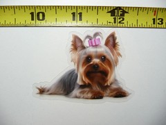 YORKSHIRE TERRIER YORKIE DOG SMALL STICKER DECAL PET COLORFUL BEST FRIEND