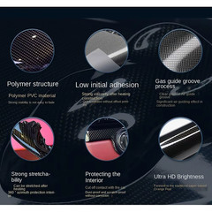 50X30Cm Carbon Fiber Vinyl Film 3D/6D Matte Effect High Gloss Motorcycle Body St