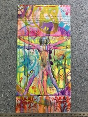Dean Russo Vitruvian Man 12×24 Poster Pop Art Leonardo Da Vinci Style