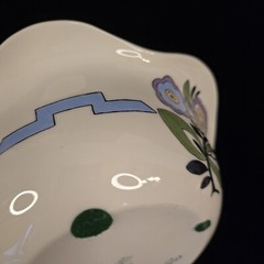 Lennox Belleek Antique bowl Hand Painted Roses Floral Motif 1937 signed