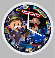 Monopoly Art Clock