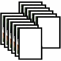 12 Pcs 12×16 Picture Frame w/ 11×14 Mat, Collage Gallery Photo Frames Set,Black