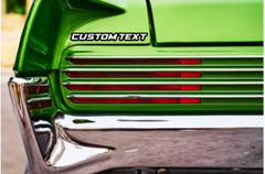 Custom Acrylic Lazer-Cut Car Emblem Badge MULTICOLOR Customized Text Names.