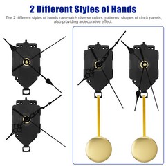 Quartz Mechanism Replacement Wall Clock Movement Music Chime Box Hands Motor Kit