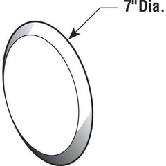 U 9265 Vinyl Circular Wall Protector With Selfadhesive Backing 7in. Diameter Whi