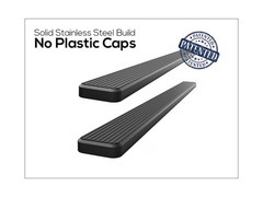 APS Running Boards 6 inches Matte Black Compatible with Toyota Tacoma 2005-20…