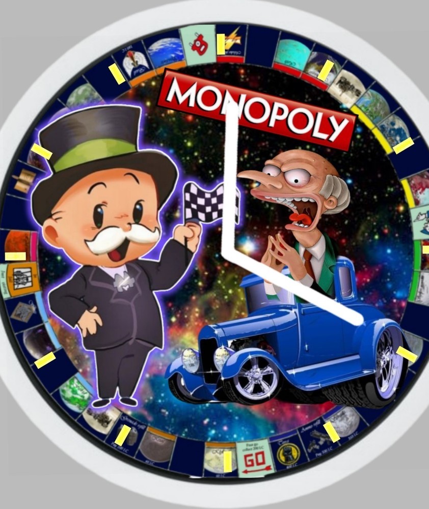 Monopoly Art Clock