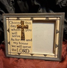 Photo Frame Bible Verse Joshua 24-15 Great Condition See Pictures