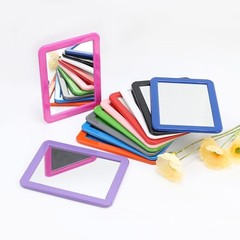 Magnetic Locker Mirror, 5×7 in., Glass, Locker Accessory for School, Office, Gym