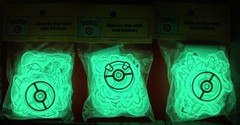 Lot Of 3 Target X Pokemon Glow In The Dark Wall Stickers 30th Anniversary NEW