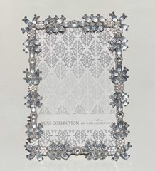 Luxe Collection Luxurious Gold Silver Pearl 4×6 Photo Frame Wedding Gift