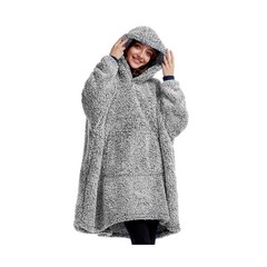 Cozy Sherpa Wearable Blanket Hoodie for Adults Women Men Kids G… USA Fast Ship