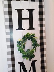 3 Welcome Home Hanging Vertical Rustic Sign Door Farm Cottage 2ft × 6in Set Lot