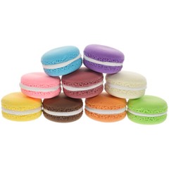 9 Pcs faux macaroons Artificial Macaron Decoration Dessert Food Props