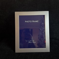 Vintage photo frame Rectangular Picture Frame chromed 8”x 10” 20cm x 25cm