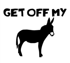 2x «GET OFF MY ASS!» Vinyl Decal Sticker Car Back Window Bumper Funny