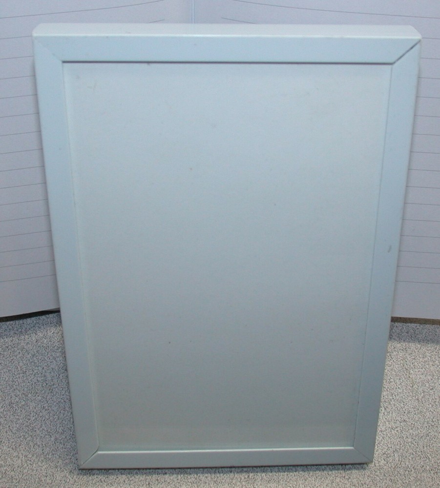 Harbortown Metal Photo Frame & Glass ~ White ~ Stand is Vertical or Horizontal