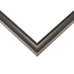 28×40 Frame Black Real Wood Picture Frame Width 0.75 inches | Interior Frame Dep