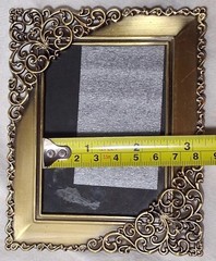 Mini 5 x 4 in. Metal Photo Frame Antiqued Bronze with Ornate Scrollwork Corners