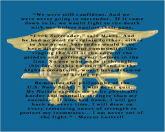 Marcus Luttrell Quote- Fight Forever On- Inspirational Wall Art Print- This Typo