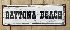 Daytona Beach Florida Speedway Nascar 500 Spring Break Vintage Steel Sign