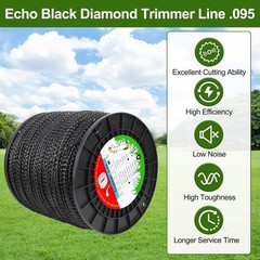 Weed Eater String .095, Replacement Echo Black Diamond Trimmer Line .095 5lb by-