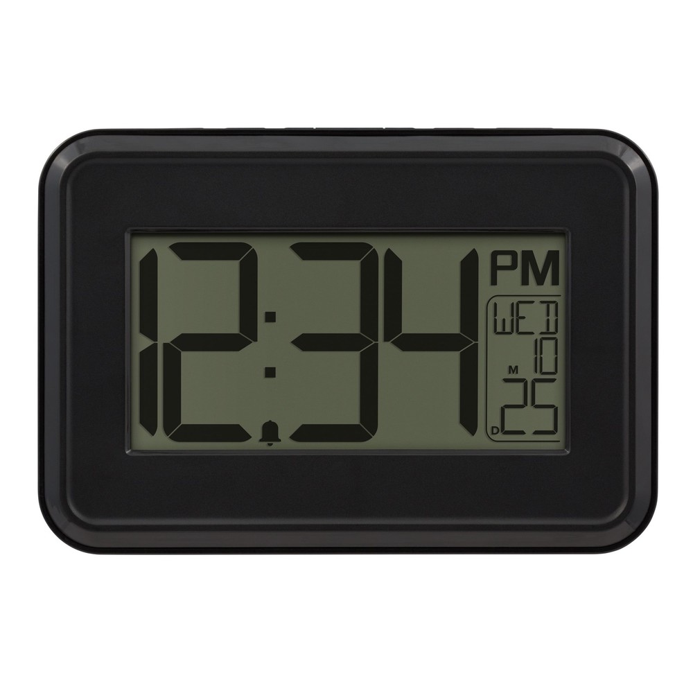4.90″ Digital Table and Wall Clock with 12-Hour Display and Alarm