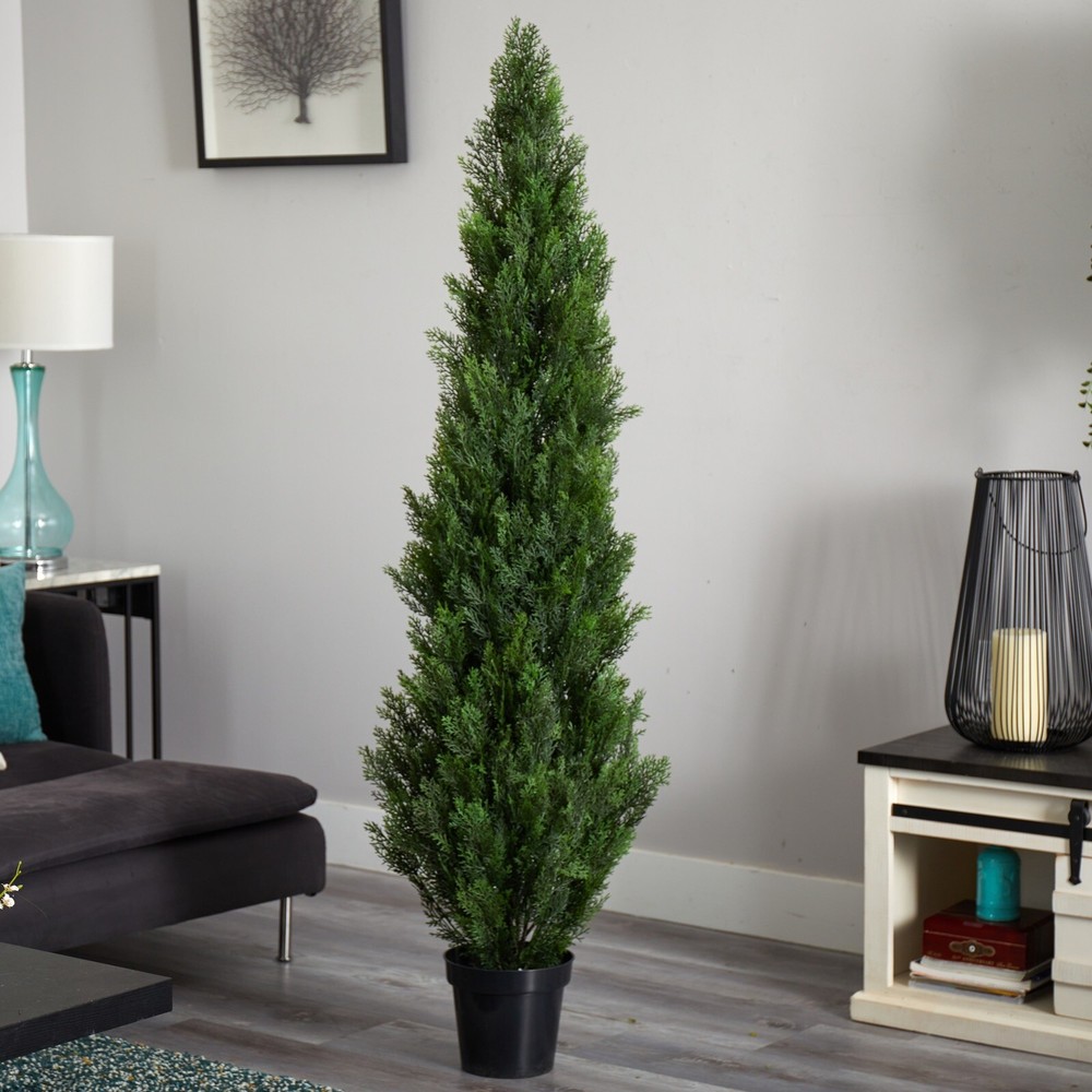 6′ Cedar Pine Artificial Topiary Tree Home Decor UV (Indoor/Outdoor) Retail $245