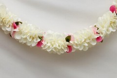 Simple Cone Door Set (Saraswathi Pink) Doorway Flower toran Hanging US