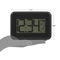 4 pack 4.90″ Digital Table & Wall Clock W/ 12-Hour Display & Alarm New